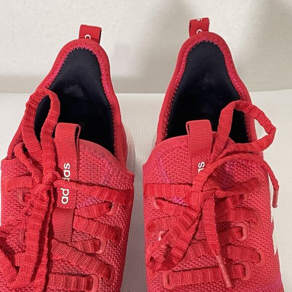 Adidas Cloudfoam Pure Running Shoes Women's 7.5 Red Low Top Gym Trainers Sneaker - Picture 6 of 10